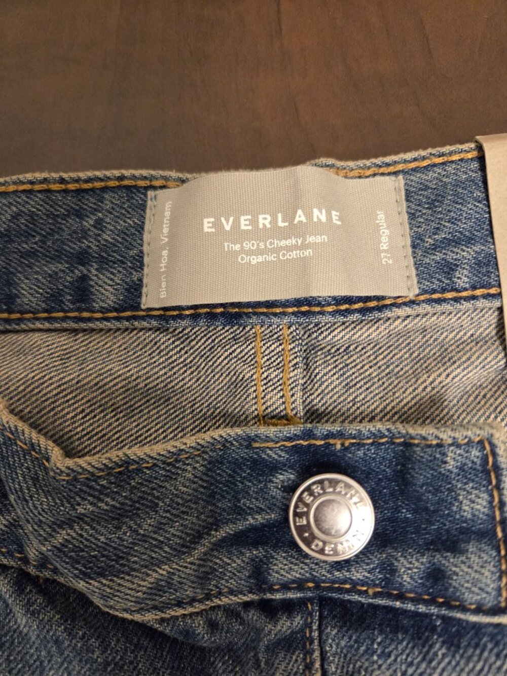 NWT Everlane: The 90's Cheeky Jeans, High-rise, Size 27 Regular, Blue - Picture 11 of 16